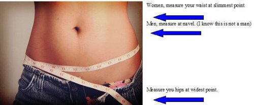 Waist To Hip Ratio Chart