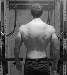 John Barban muscular back not skinny