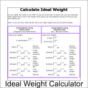 Ideal Weight Calculator