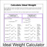 Ideal Weight Calculator