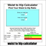waist to hip ratio calculator
