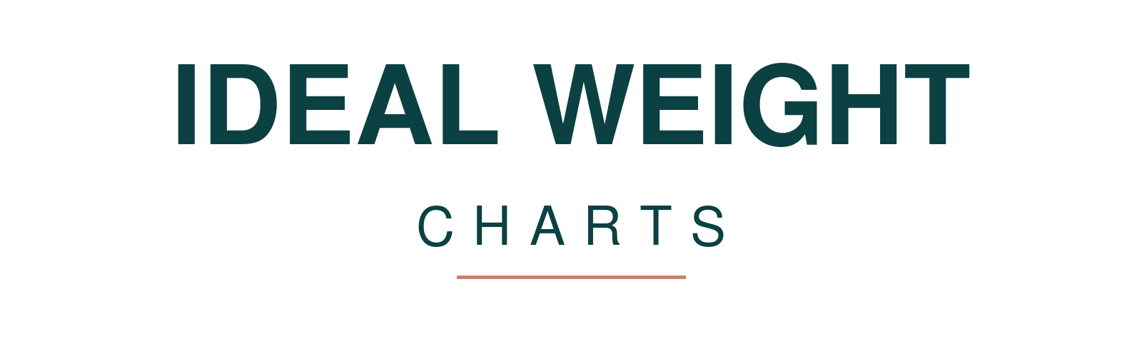 Ideal Weight Charts